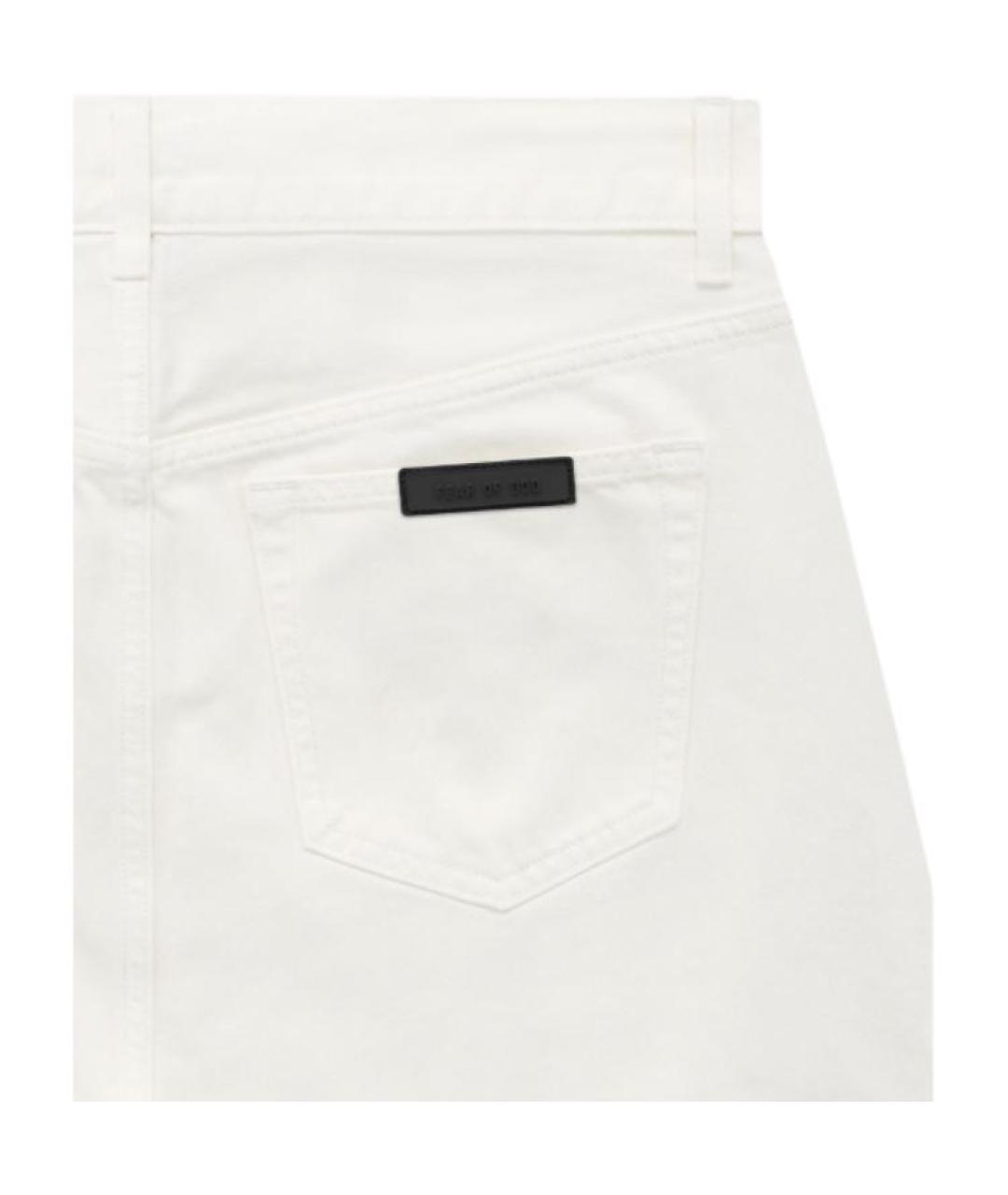 FEAR OF GOD ESSENTIALS Белые прямые джинсы, фото 4