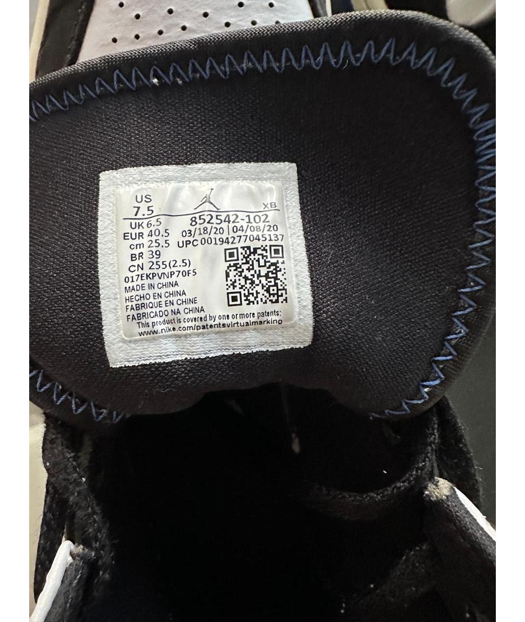 JORDAN Мульти кожаные высокие кроссовки / кеды, фото 5