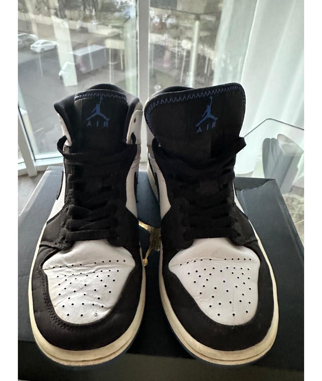 JORDAN Мульти кожаные высокие кроссовки / кеды, фото 3