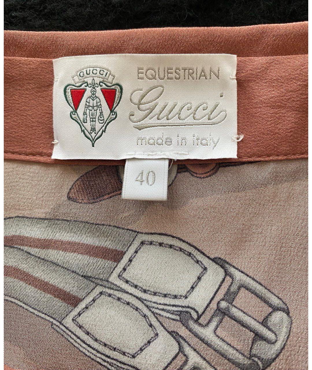 GUCCI Шелковая блузы, фото 5