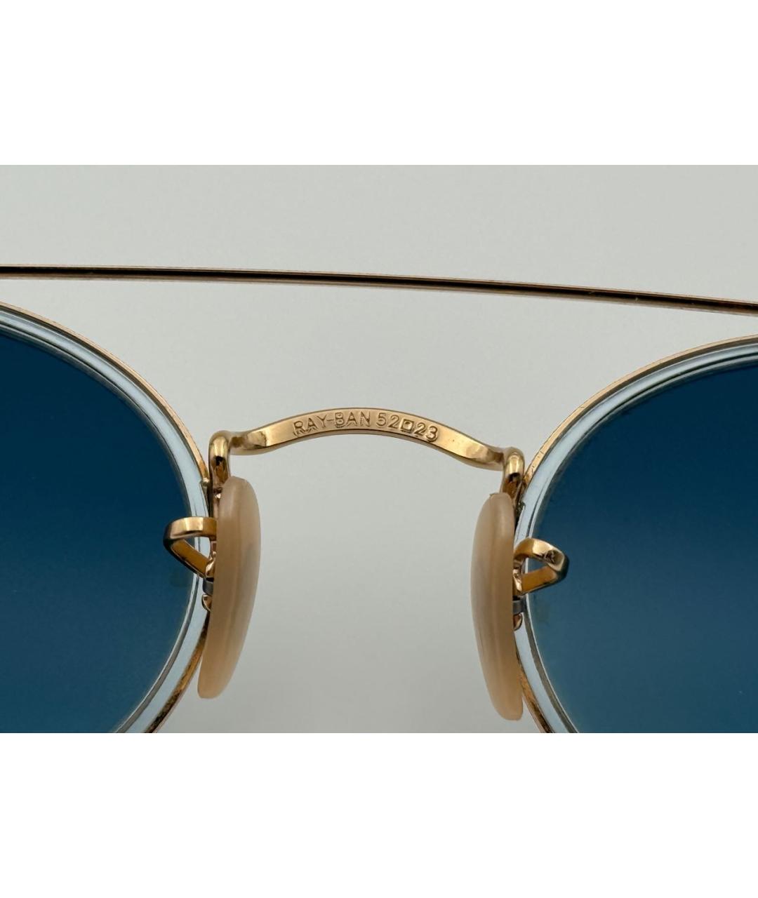 RAY BAN Металлические солнцезащитные очки, фото 7