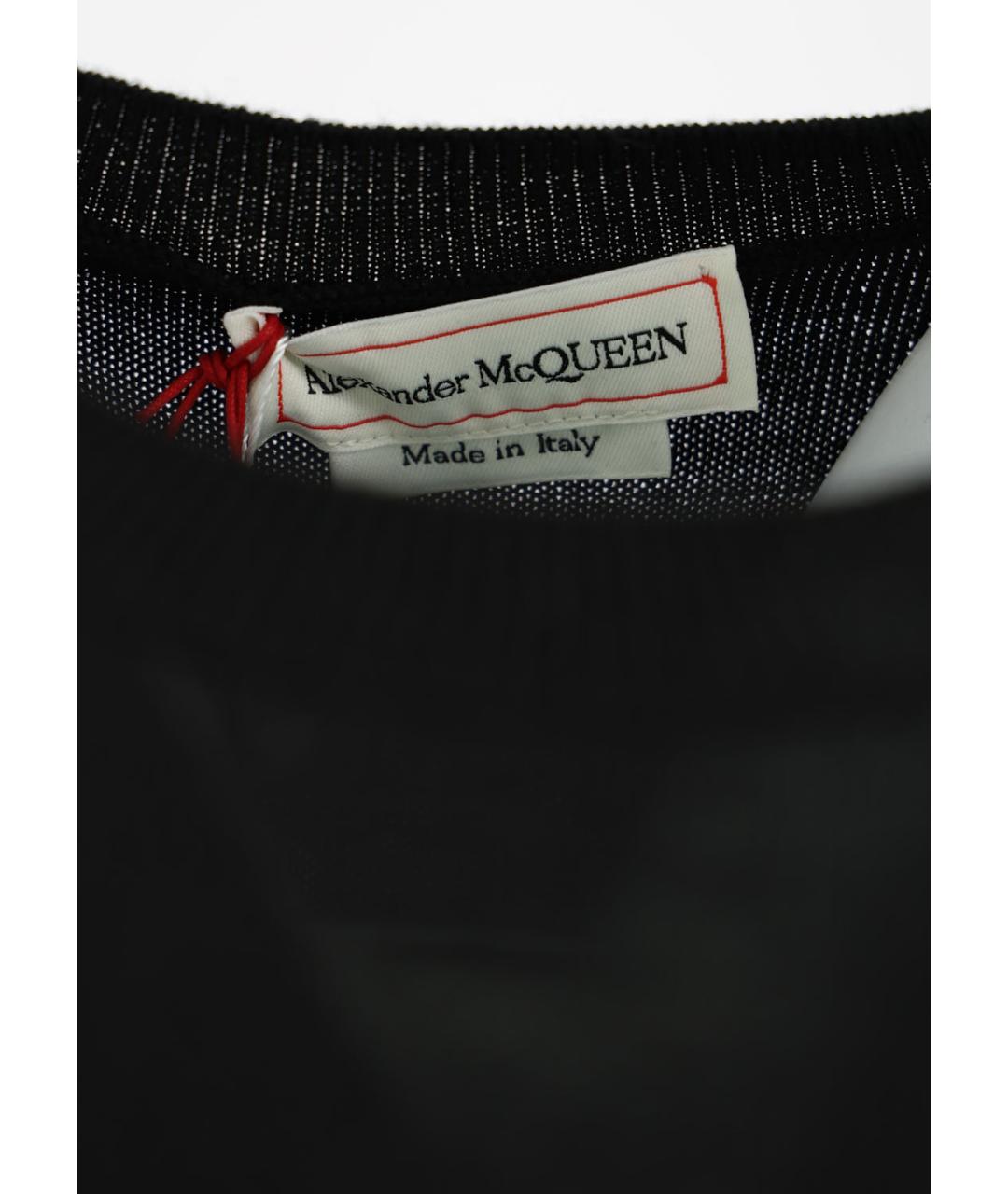 ALEXANDER MCQUEEN Черный шерстяной джемпер / свитер, фото 4