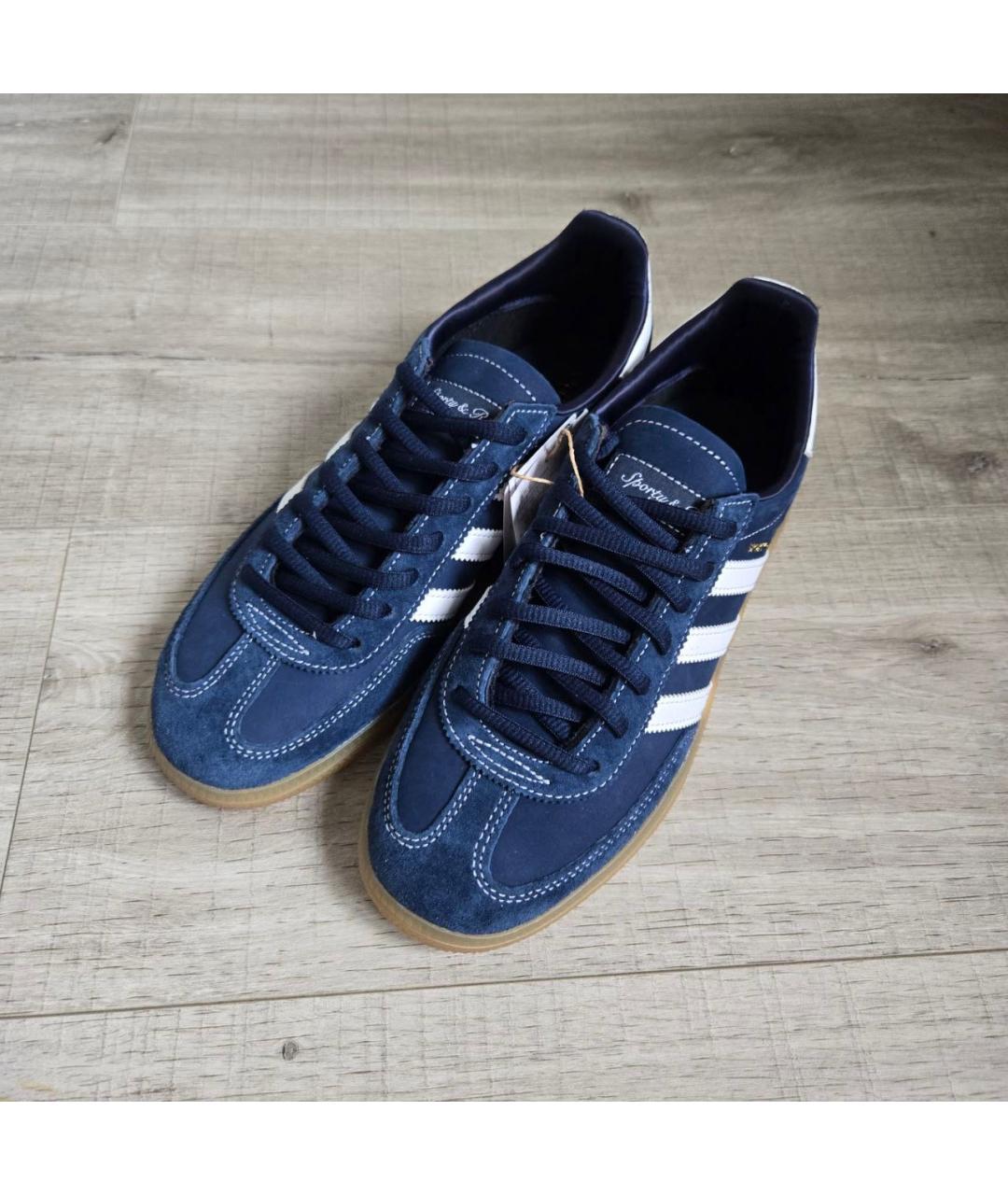 ADIDAS Темно-синие кожаные кеды, фото 5