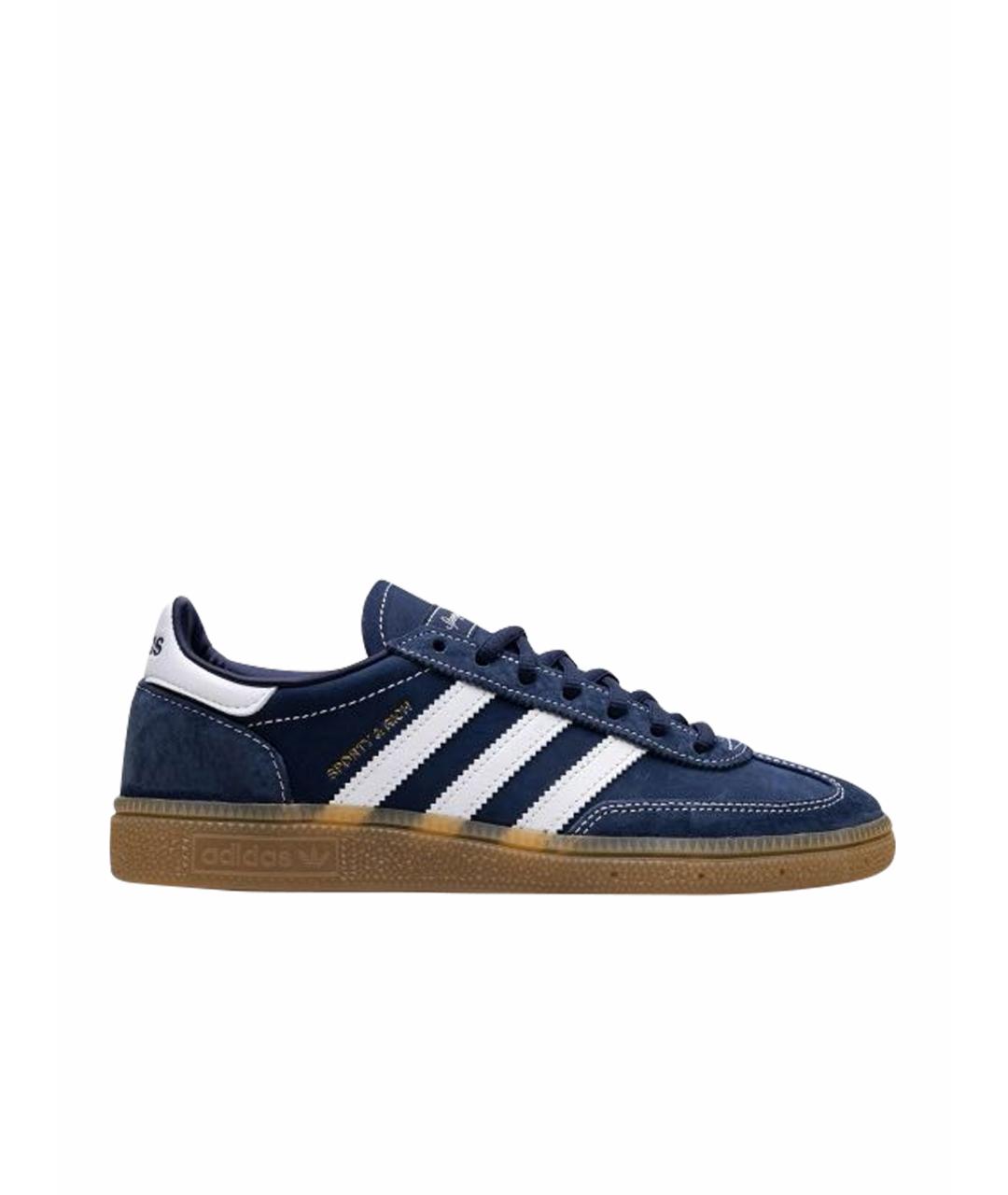ADIDAS Темно-синие кожаные кеды, фото 1