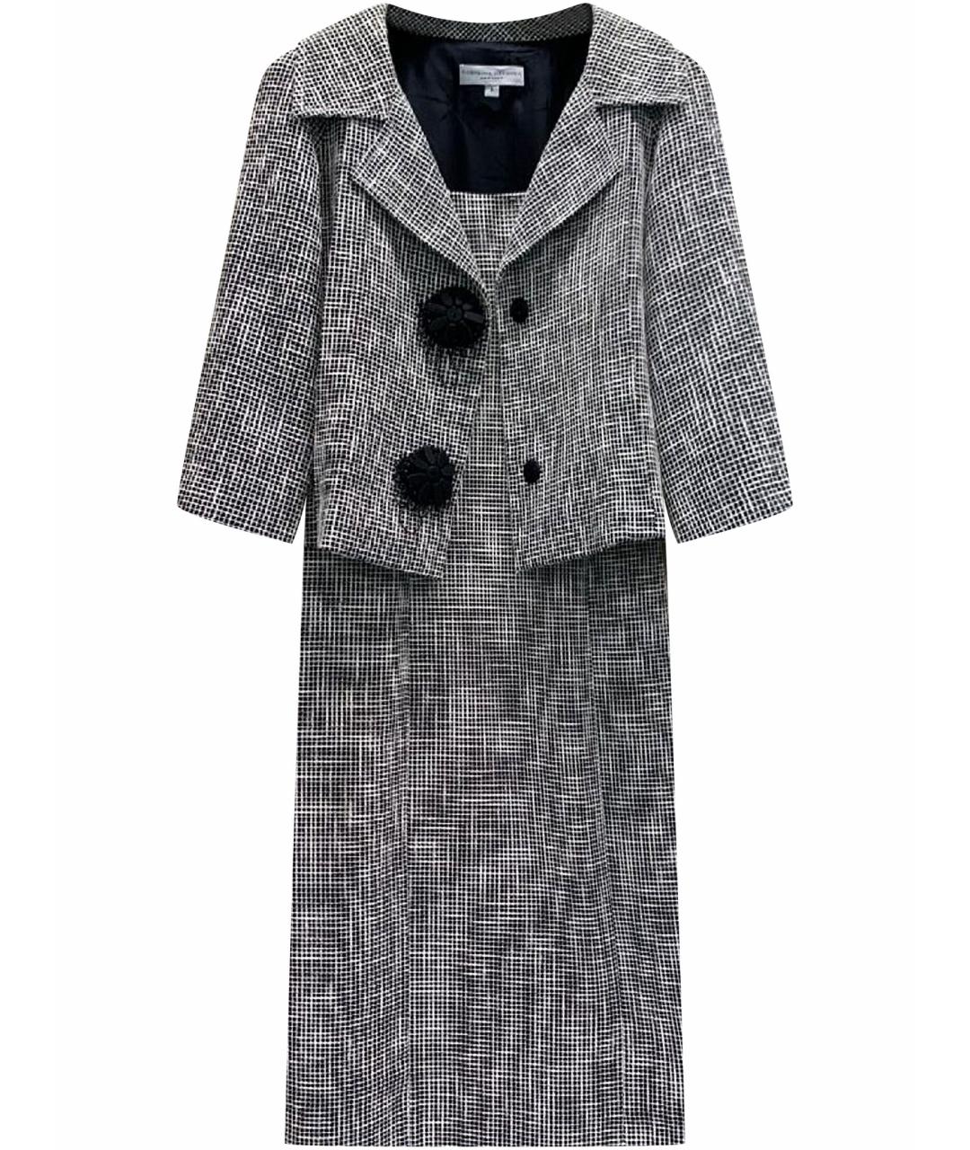 CAROLINA HERRERA Серое хлопковое платье, фото 1
