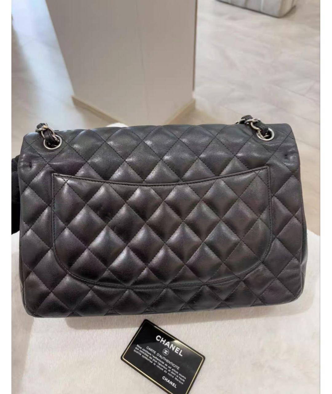 CHANEL Черная кожаная сумка через плечо, фото 3