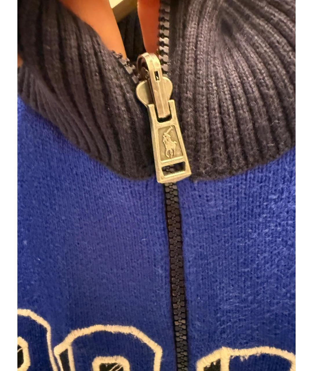 POLO RALPH LAUREN Темно-синий полиэстеровый жакет / жилет, фото 2