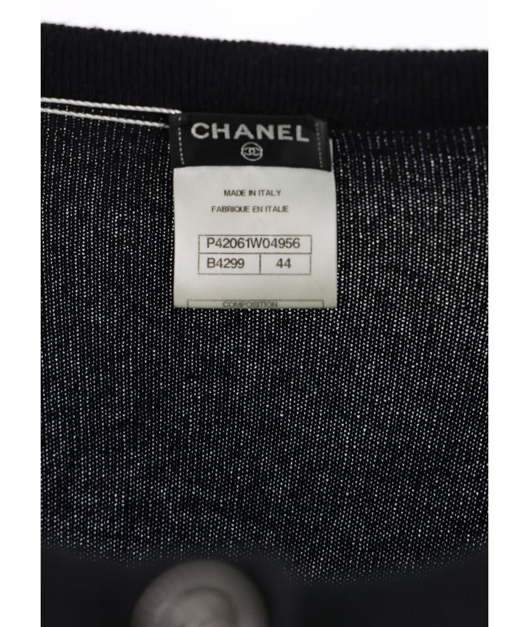 CHANEL Черный кашемировый джемпер / свитер, фото 4