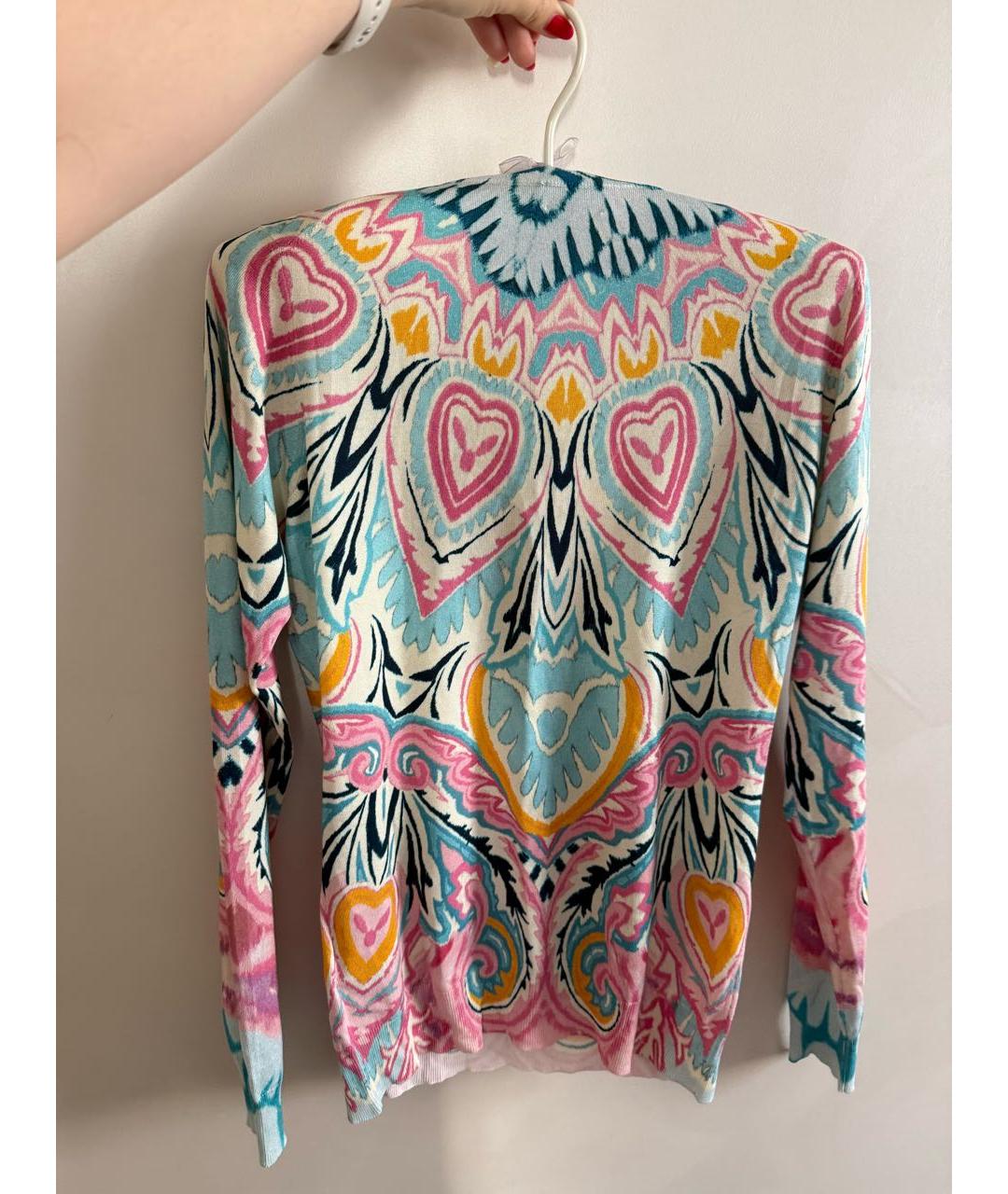 ETRO Бирюзовый шелковый джемпер / свитер, фото 2