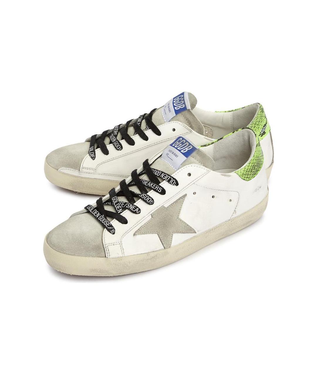 GOLDEN GOOSE DELUXE BRAND Белые низкие кроссовки / кеды, фото 4