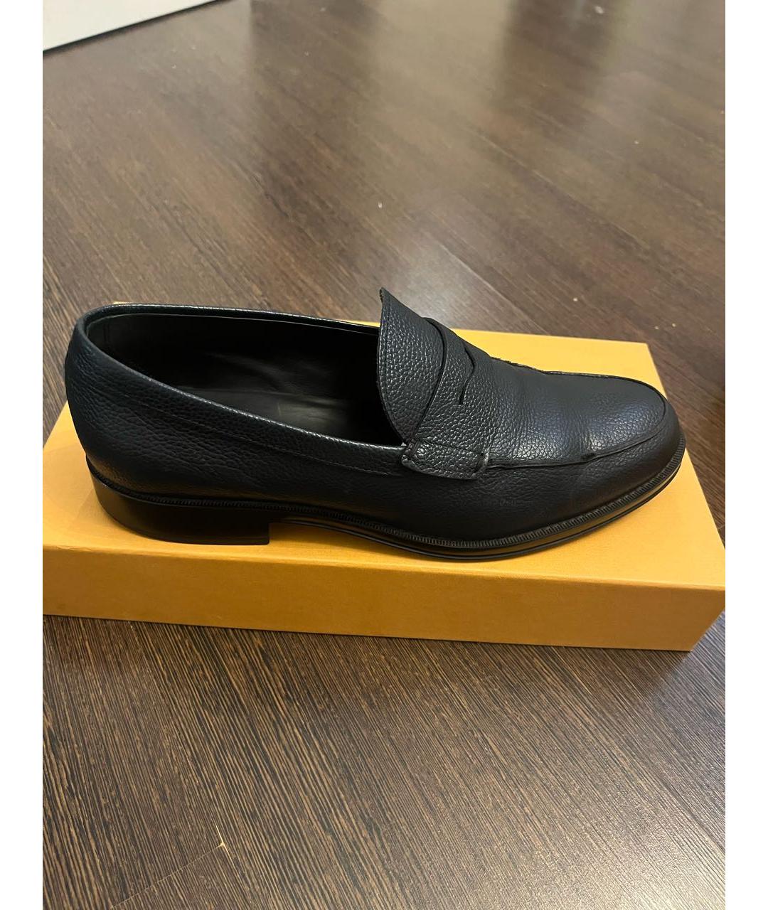 TOD'S Черные кожаные мокасины, фото 8