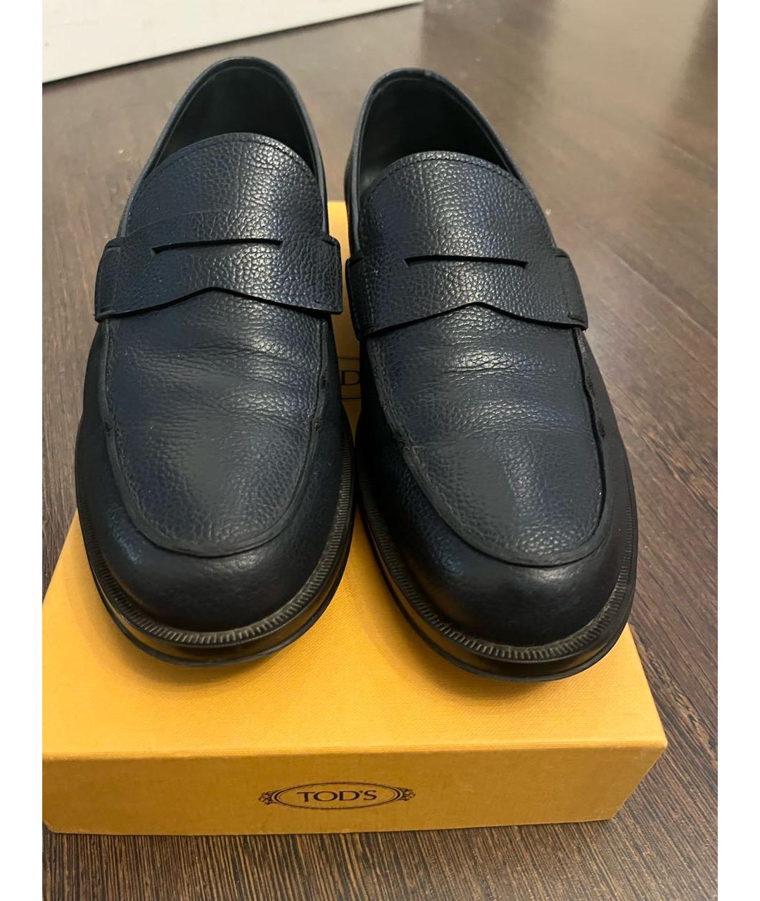 TOD'S Черные кожаные мокасины, фото 3