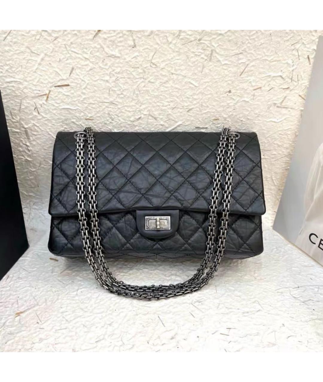 CHANEL Черная кожаная сумка через плечо, фото 8