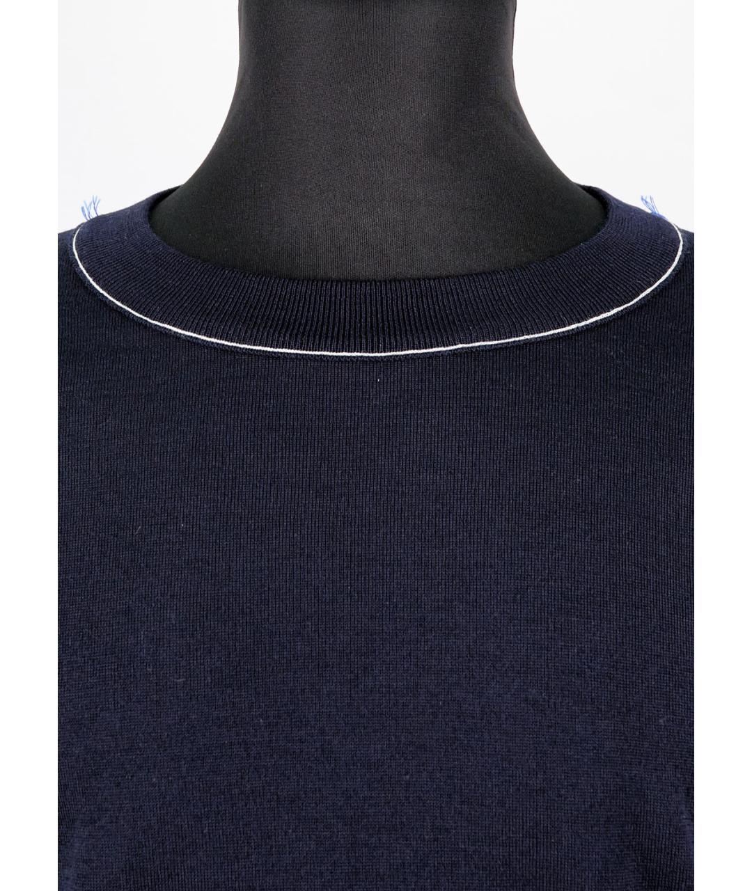 MAISON MARGIELA Синий шерстяной джемпер / свитер, фото 3