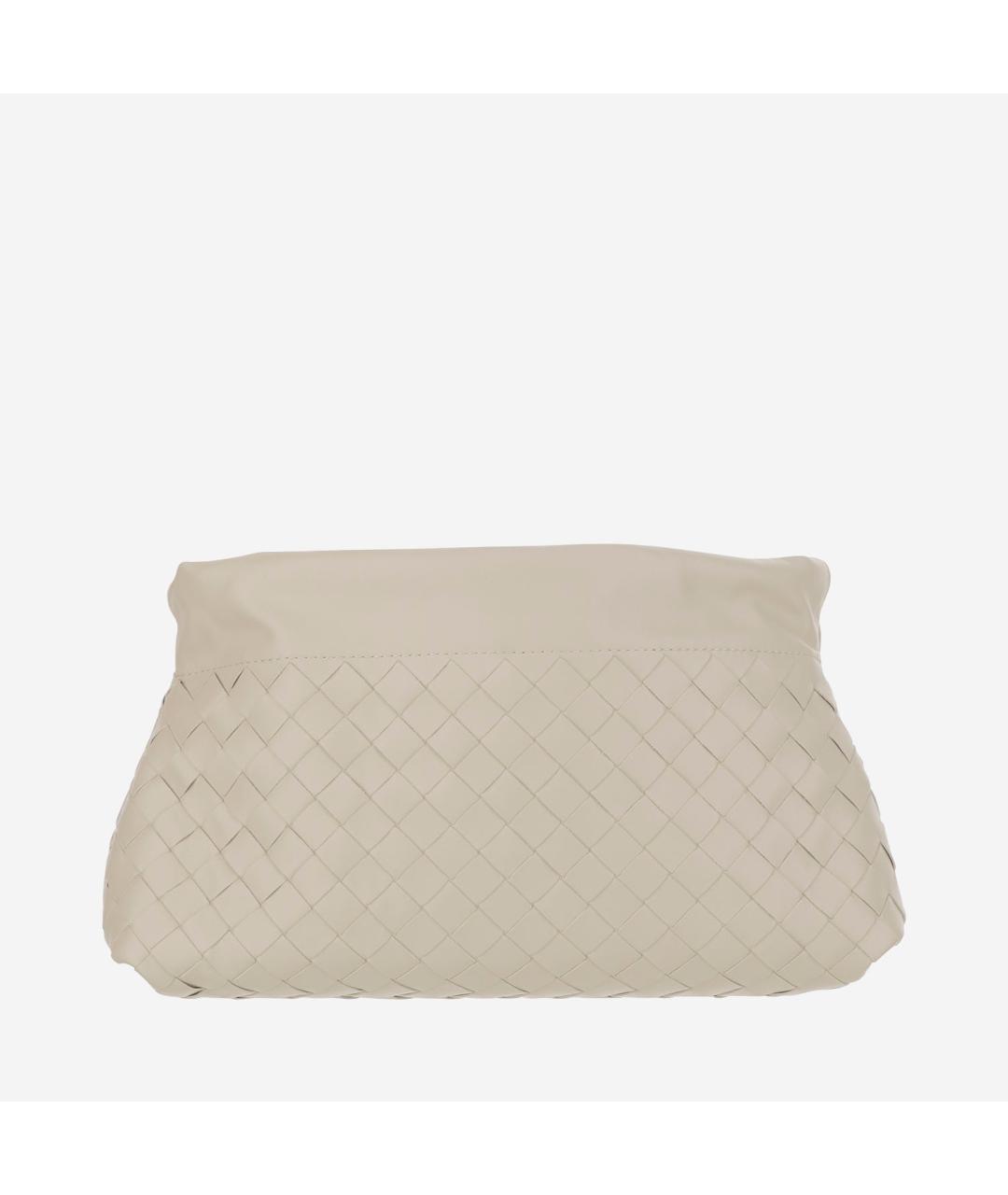 BOTTEGA VENETA Бежевая кожаная сумка через плечо, фото 3