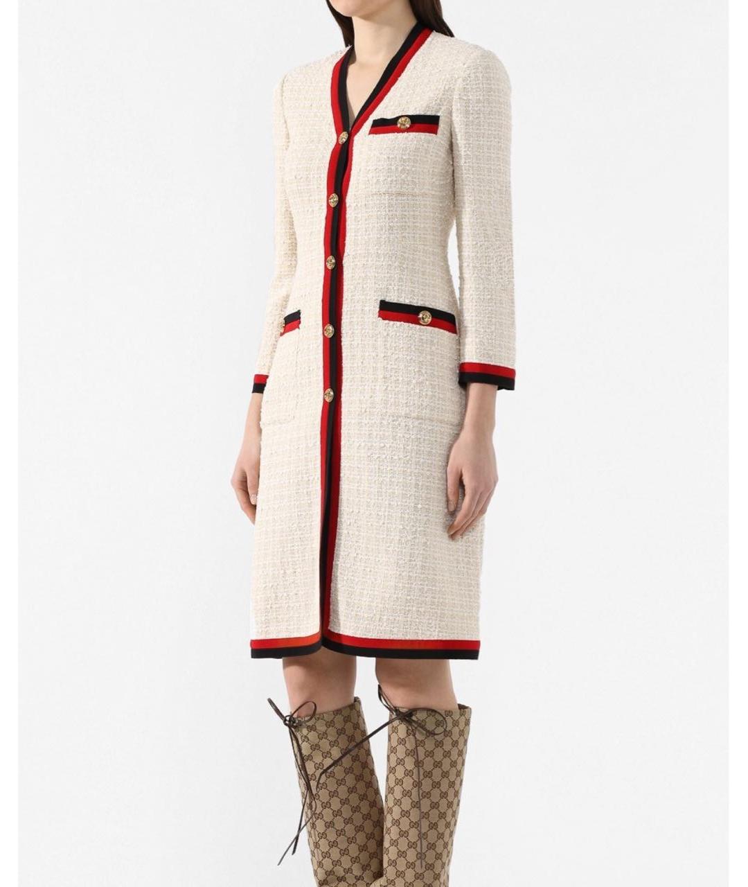 GUCCI Мульти хлопковое повседневное платье, фото 3