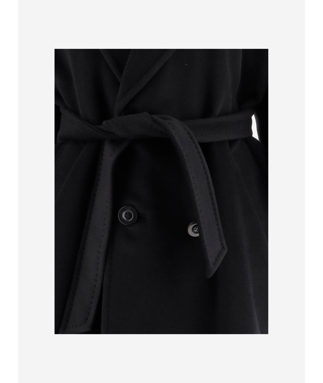 MAX MARA Черное шерстяное пальто, фото 3