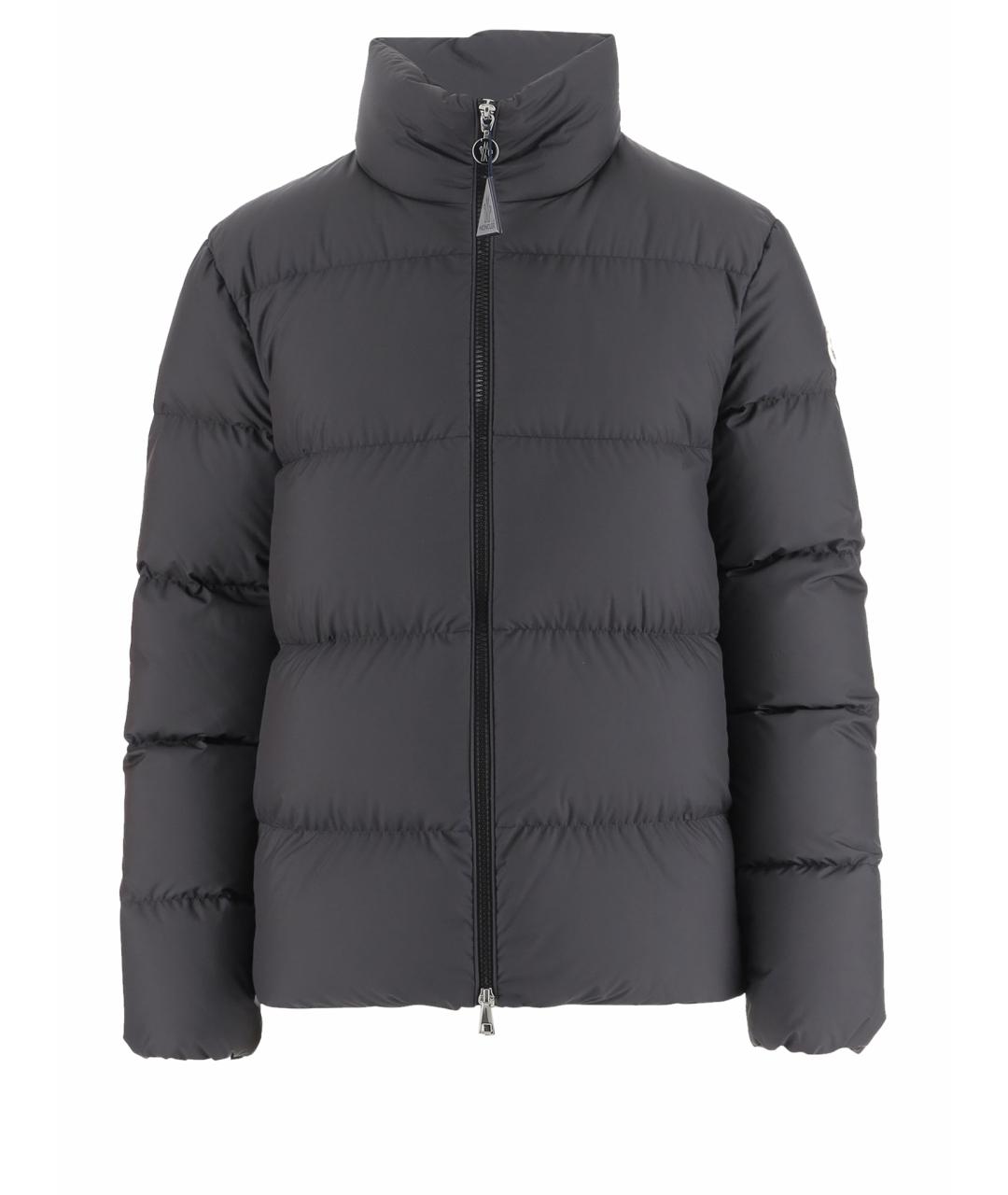 MONCLER Антрацитовая полиэстеровая куртка, фото 1