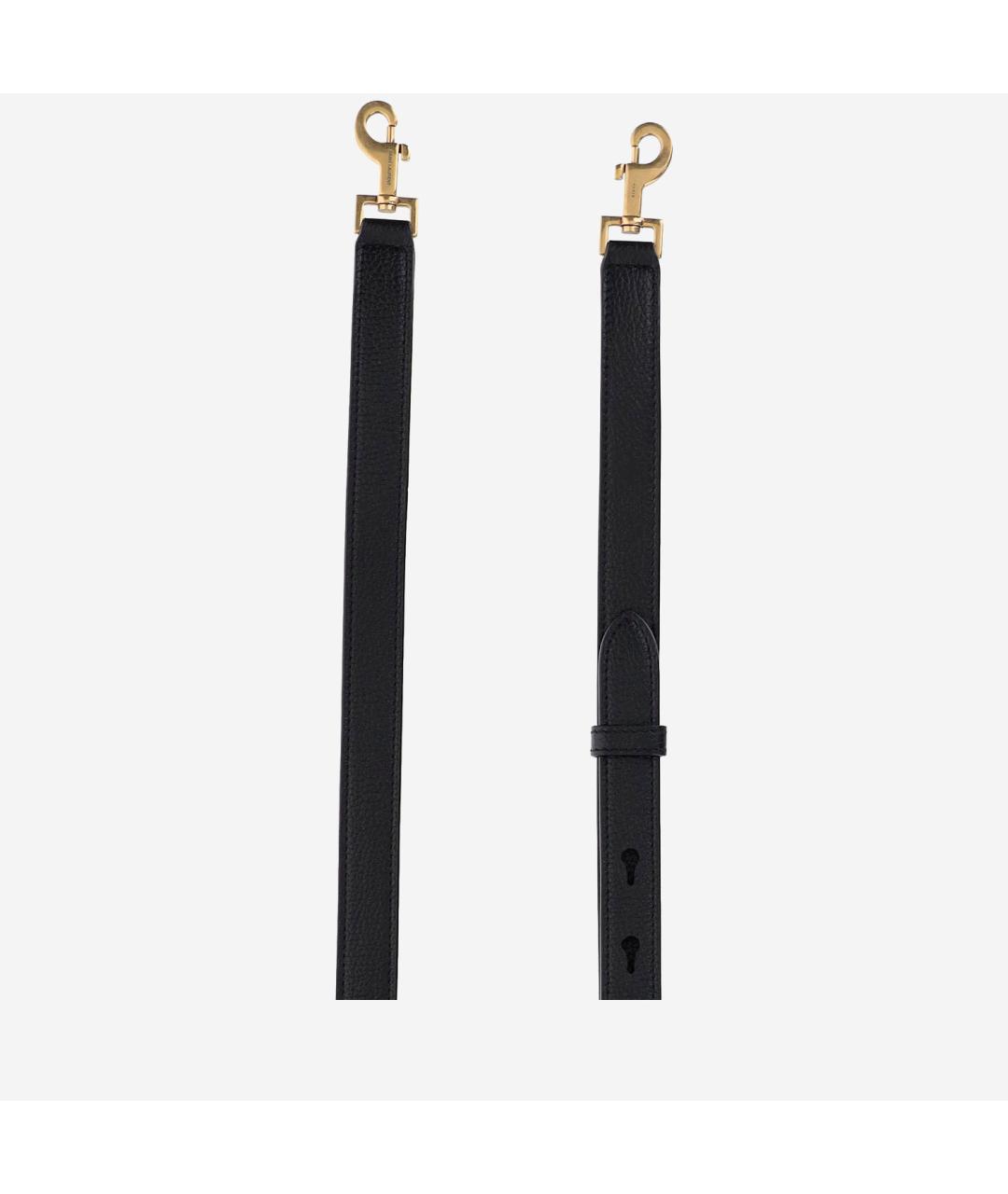 SAINT LAURENT Черная кожаная сумка тоут, фото 4