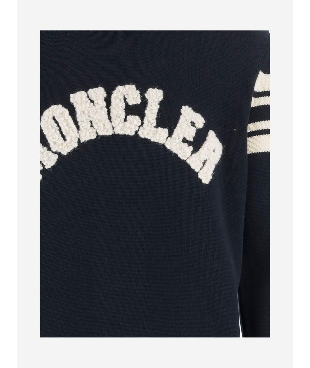 MONCLER Темно-синий джемпер / свитер, фото 3