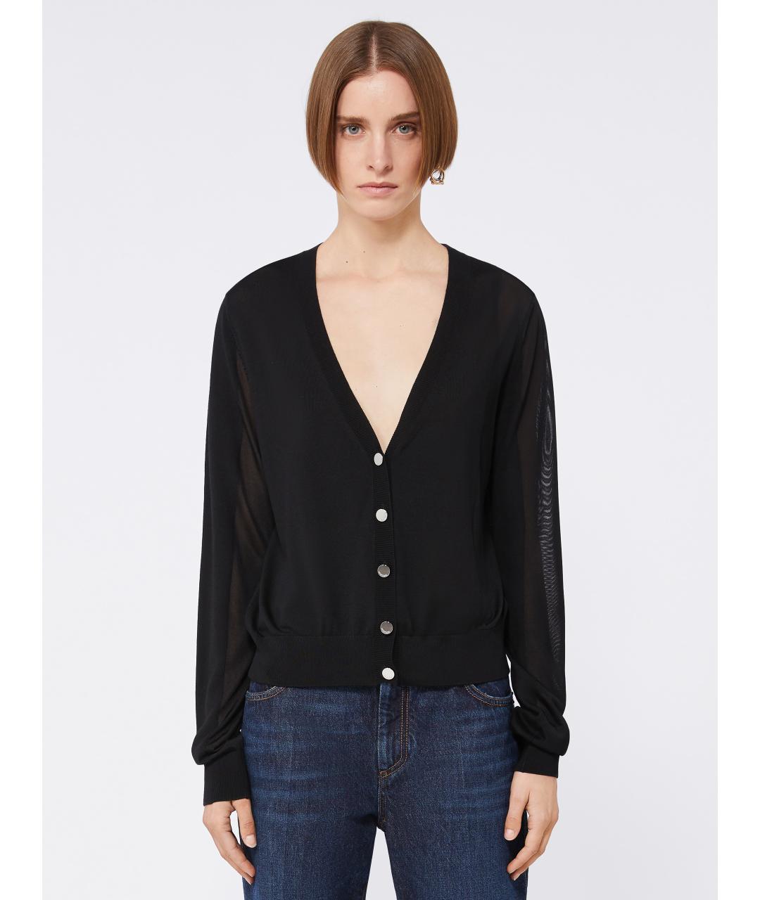 SPORTMAX Черный кардиган, фото 3