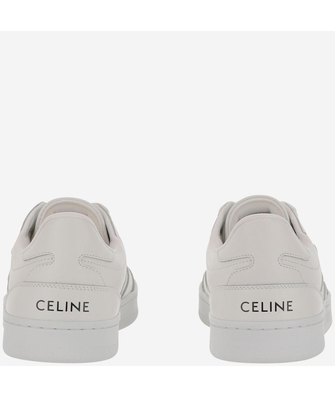 CELINE Бежевые кожаные кеды, фото 3