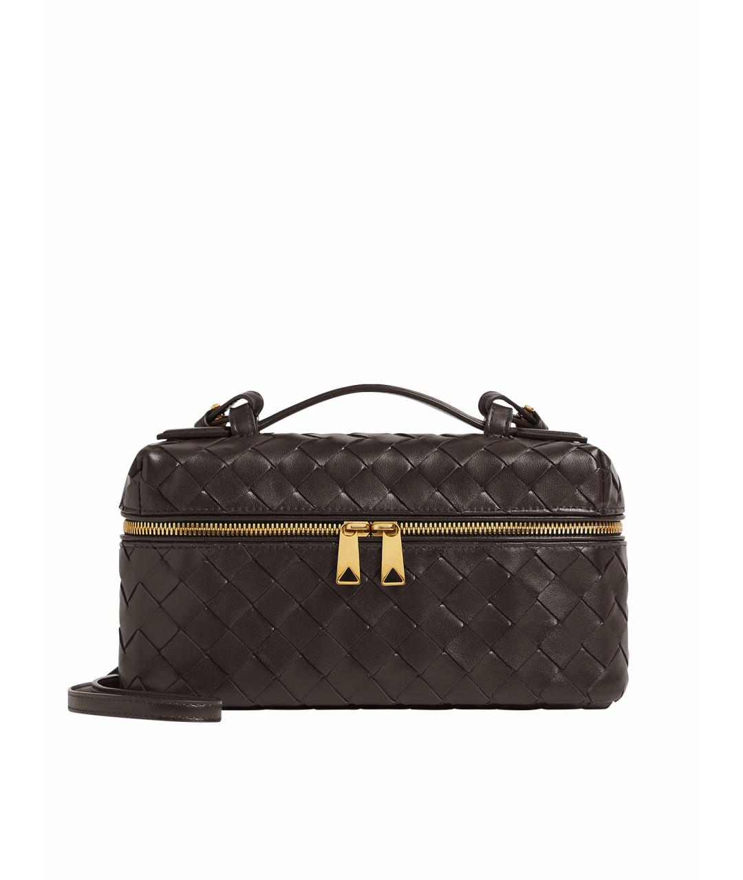 BOTTEGA VENETA Коричневая кожаная сумка через плечо, фото 1