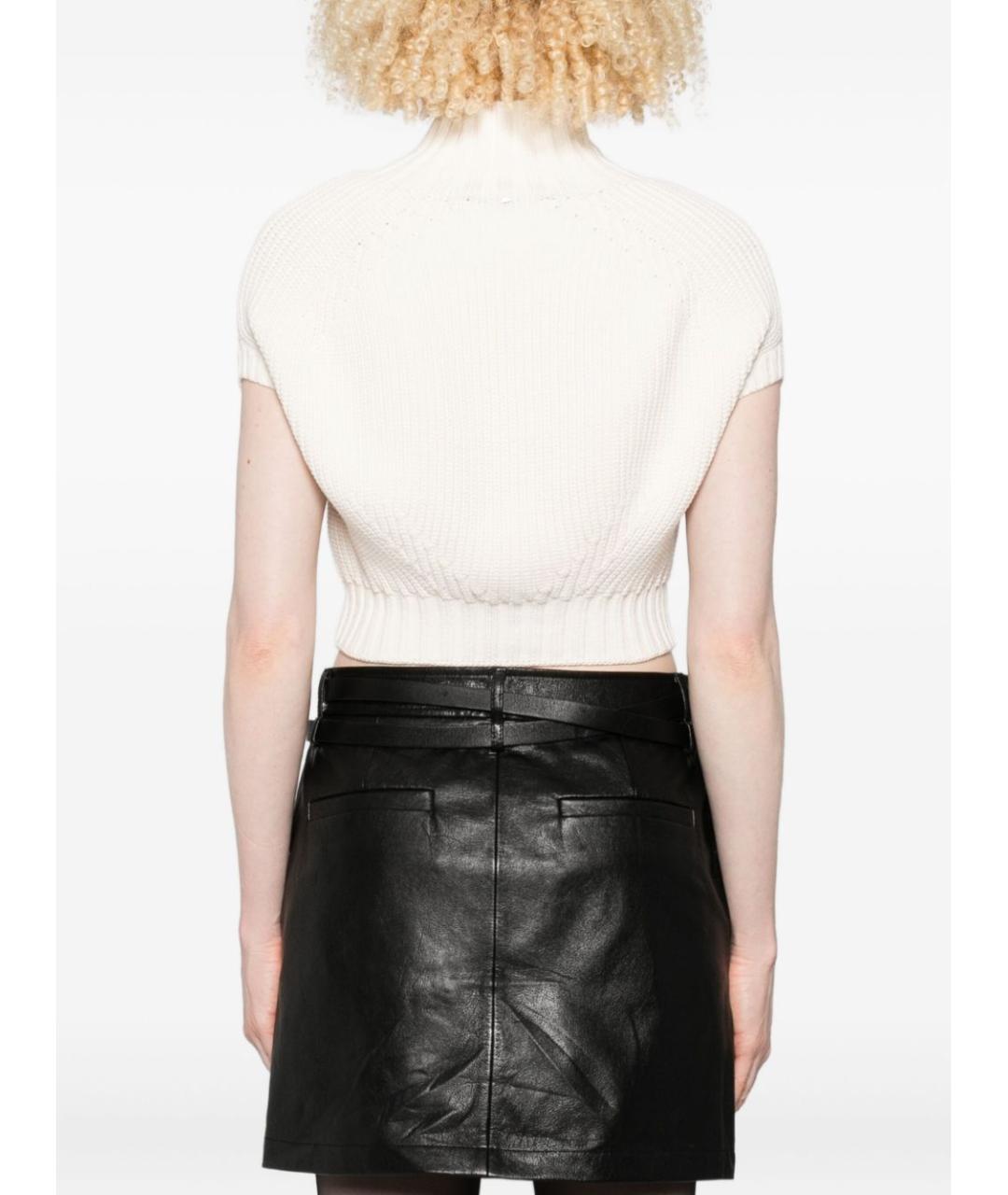 SPORTMAX Бежевая шерстяная жилетка, фото 4