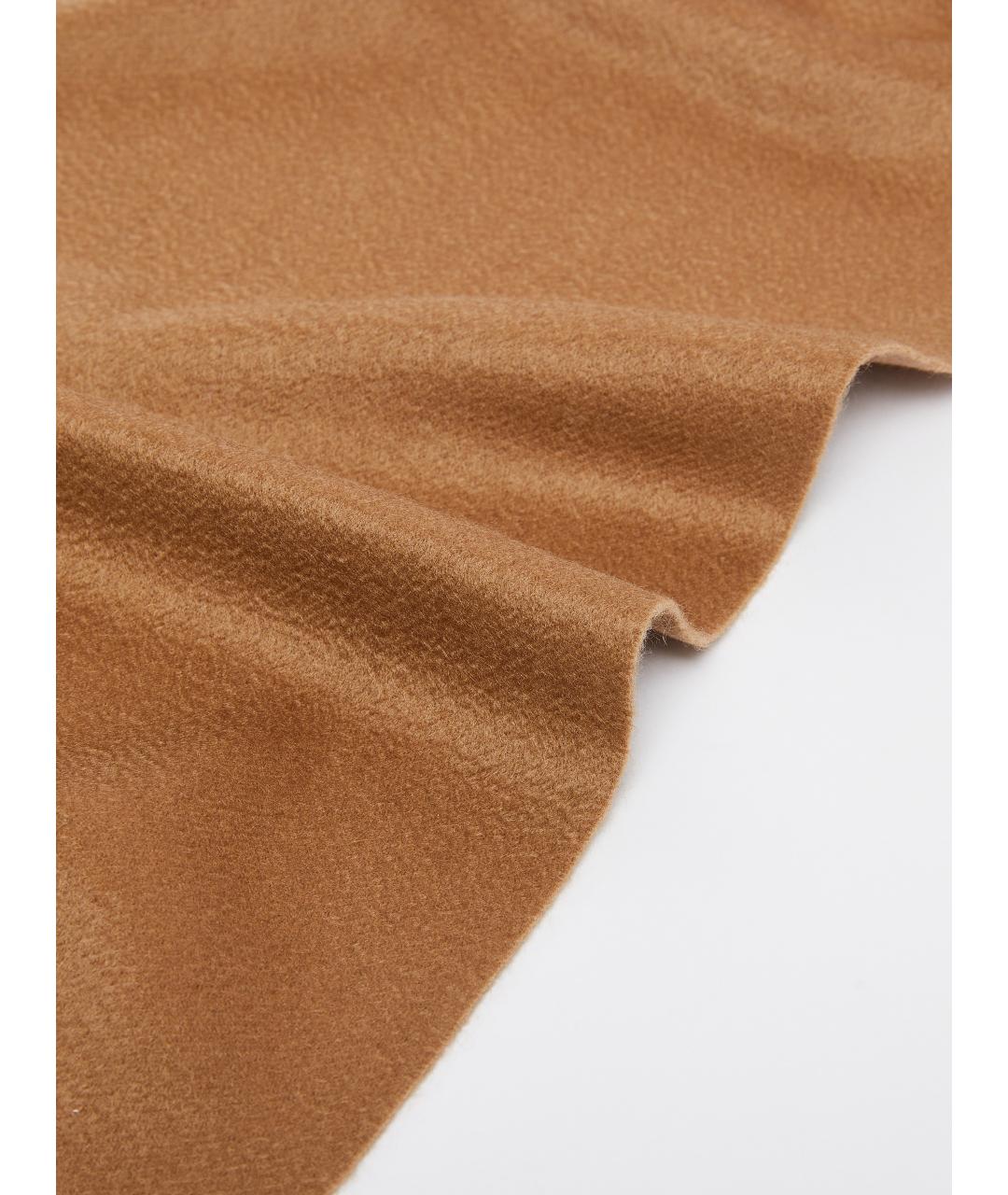 MAX MARA Коричневый шарф, фото 4