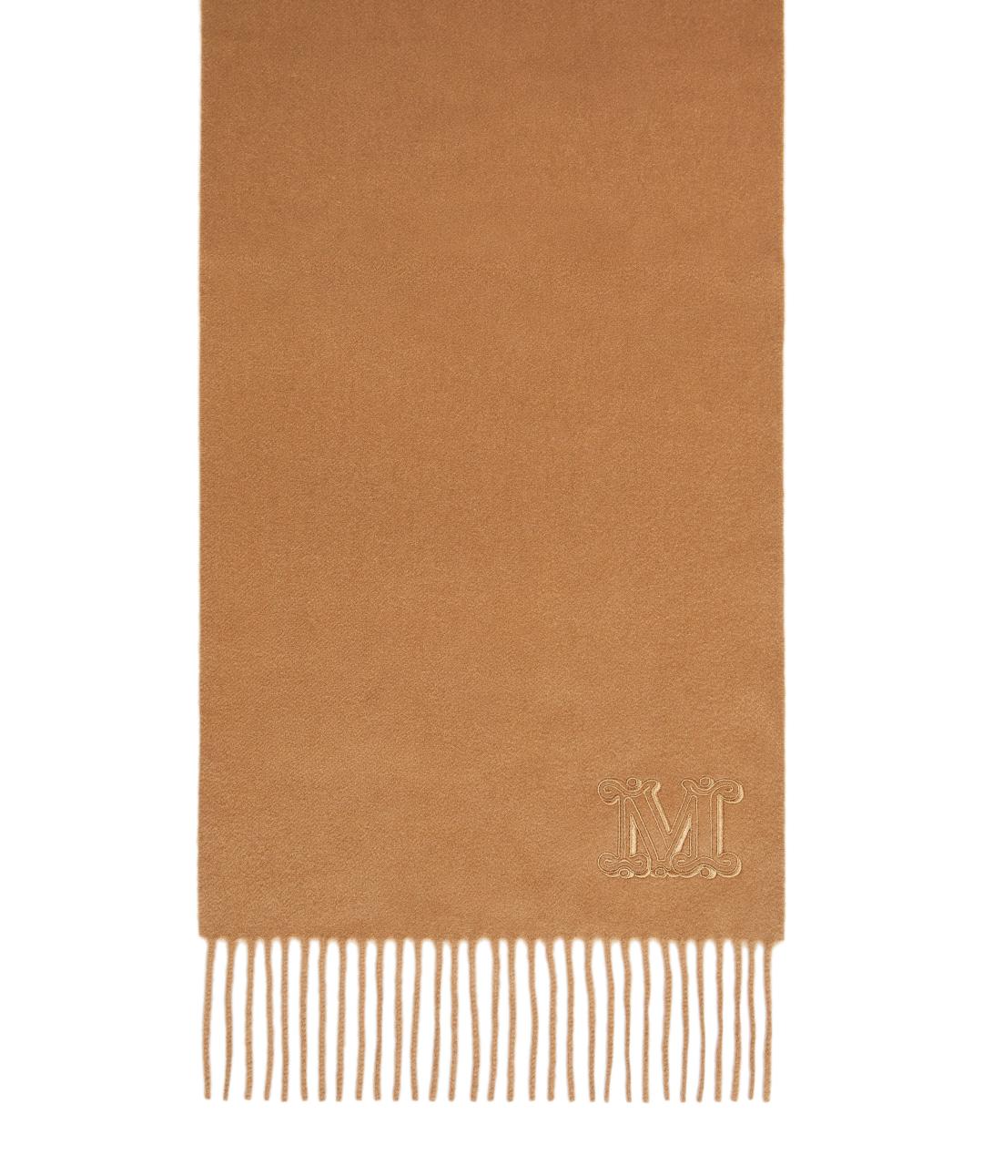 MAX MARA Коричневый шарф, фото 1