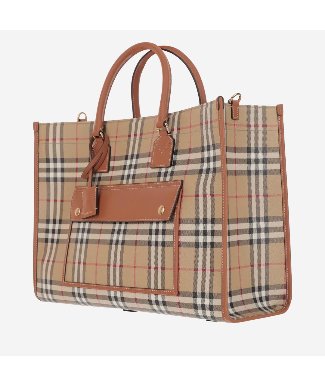 BURBERRY Бежевая сумка тоут, фото 2