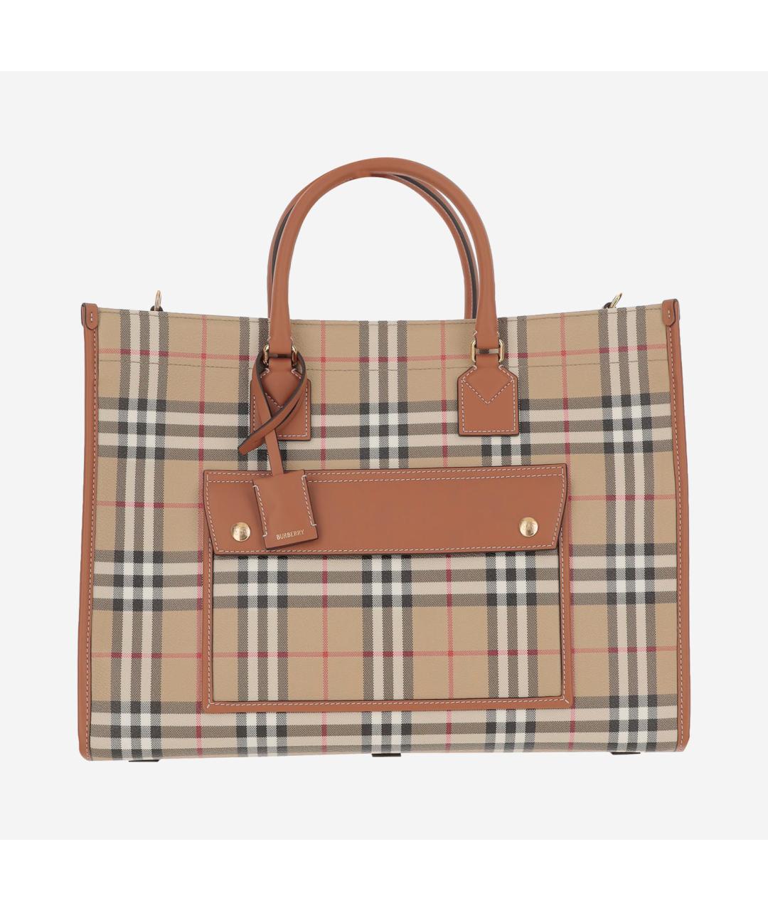 BURBERRY Бежевая сумка тоут, фото 6