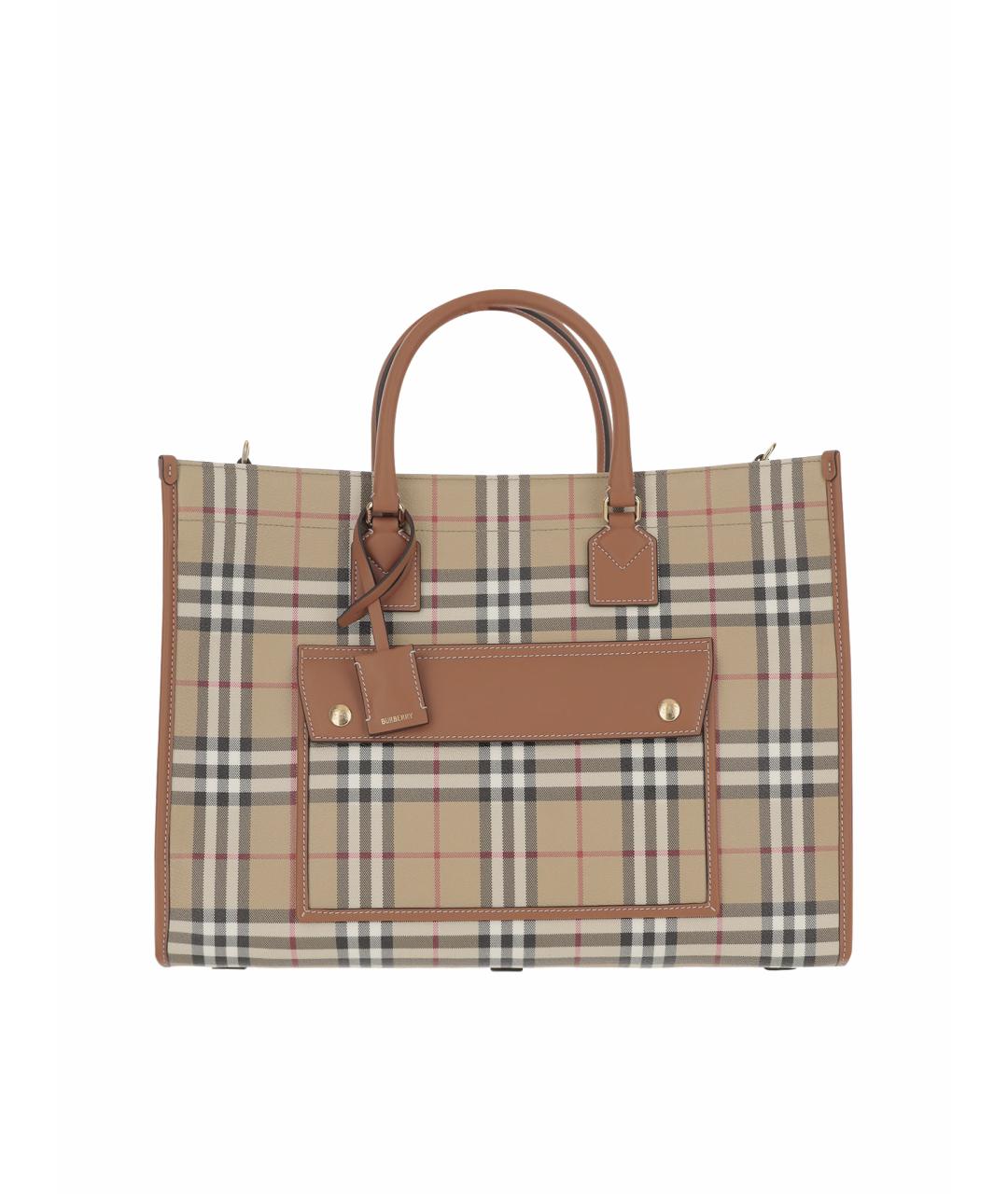 BURBERRY Бежевая сумка тоут, фото 1