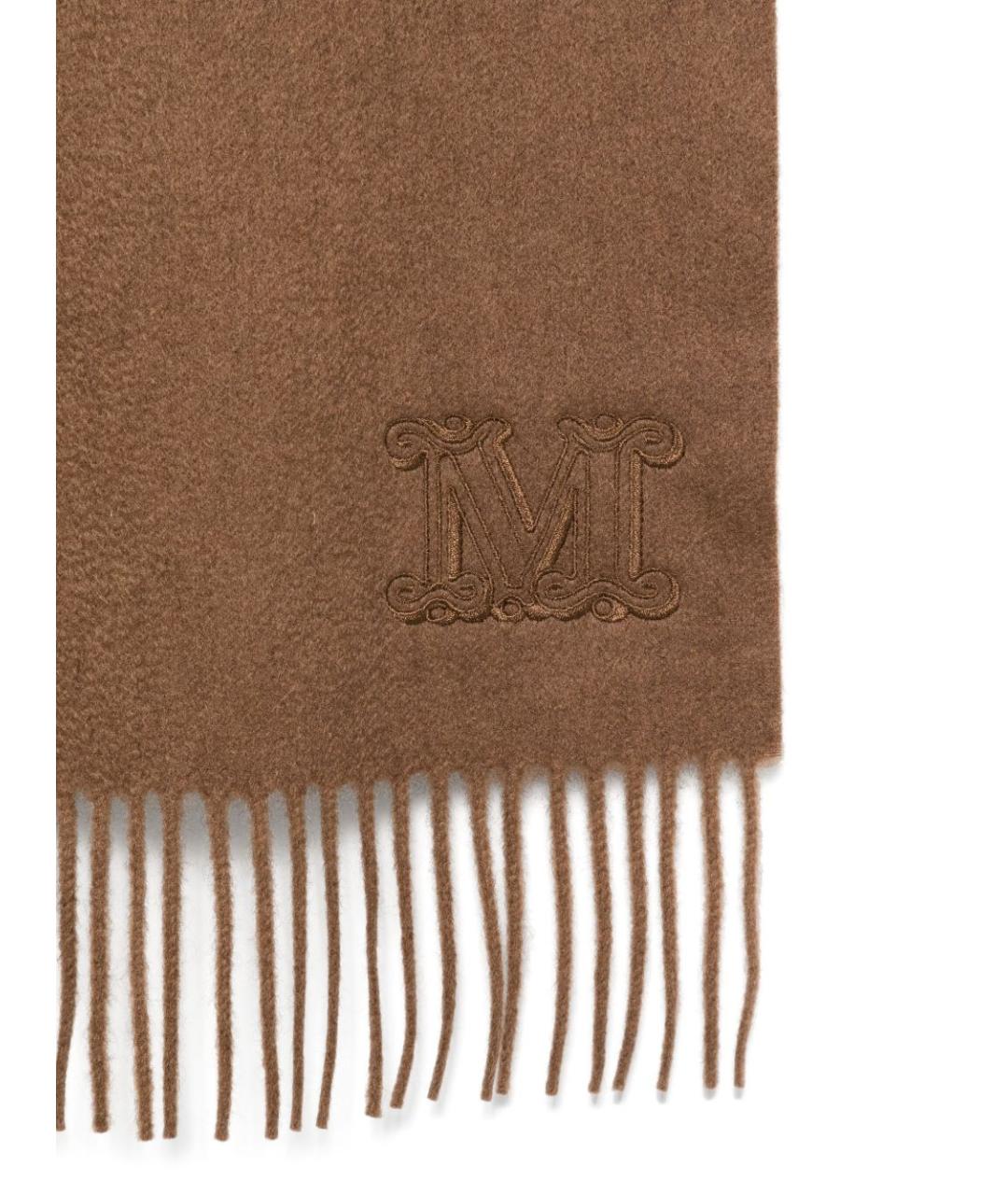 MAX MARA Коричневый шарф, фото 2