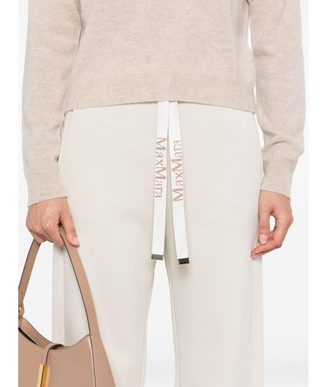 'S MAX MARA Бежевые прямые брюки, фото 5