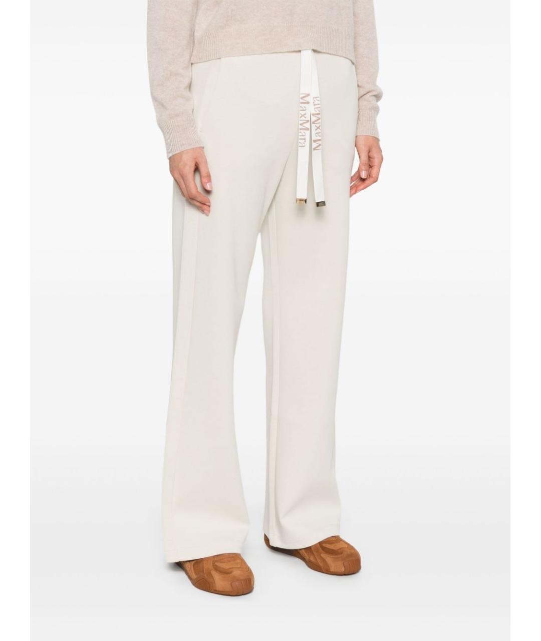'S MAX MARA Бежевые прямые брюки, фото 3