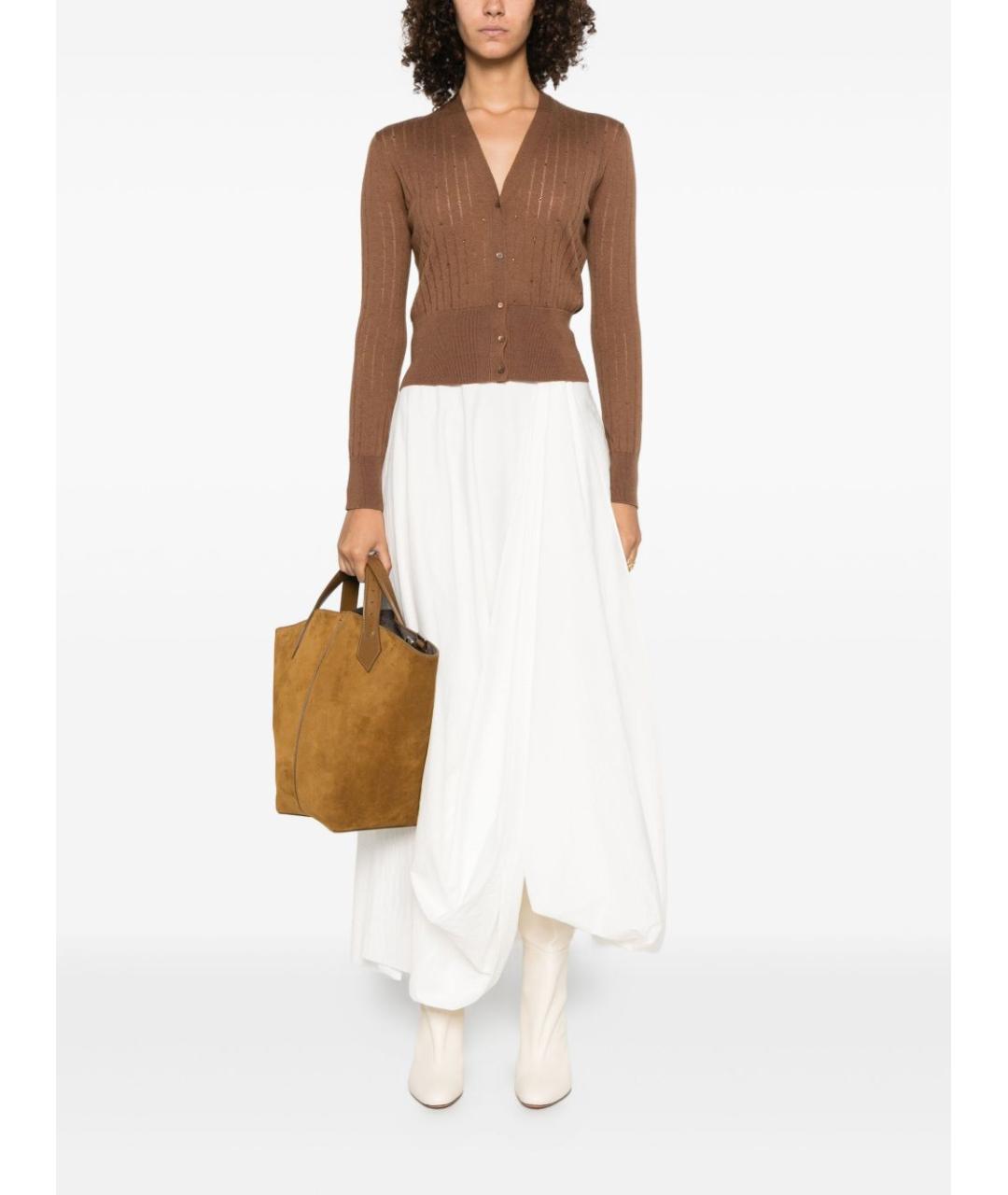MAX MARA Коричневый кардиган, фото 2