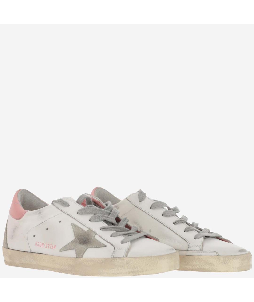 GOLDEN GOOSE DELUXE BRAND Белые кожаные кеды, фото 3
