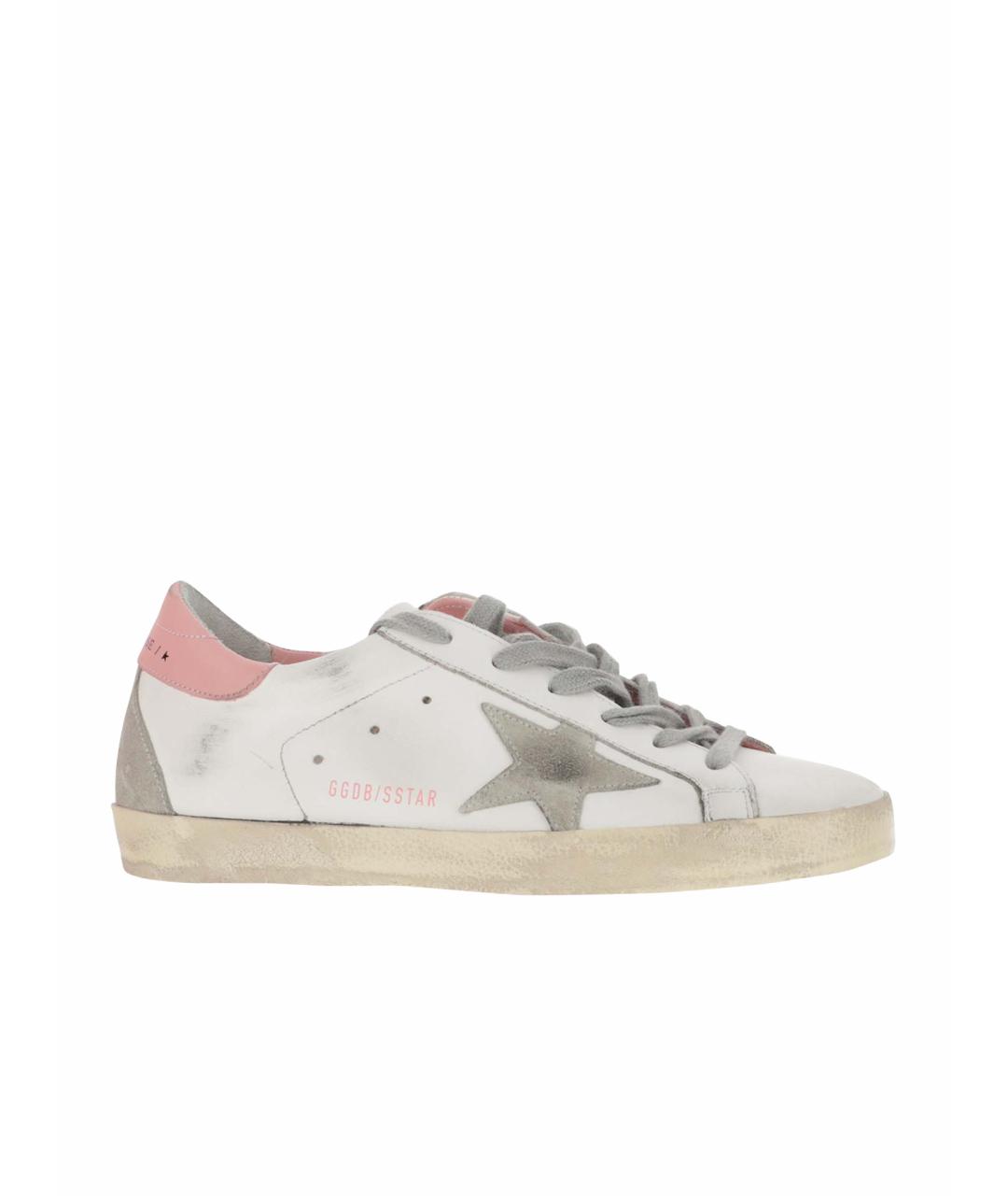 GOLDEN GOOSE DELUXE BRAND Белые кожаные кеды, фото 1