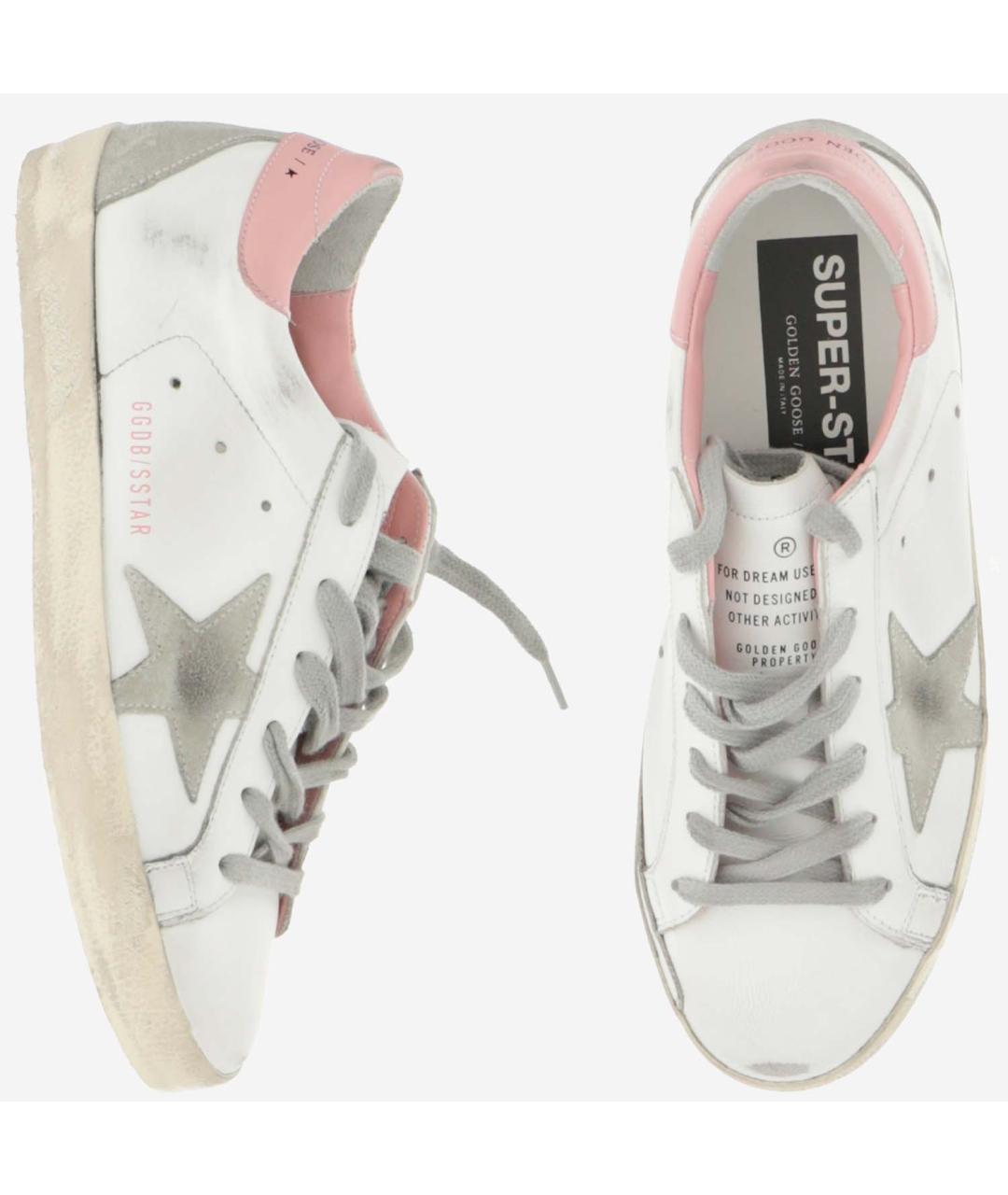 GOLDEN GOOSE DELUXE BRAND Белые кожаные кеды, фото 2