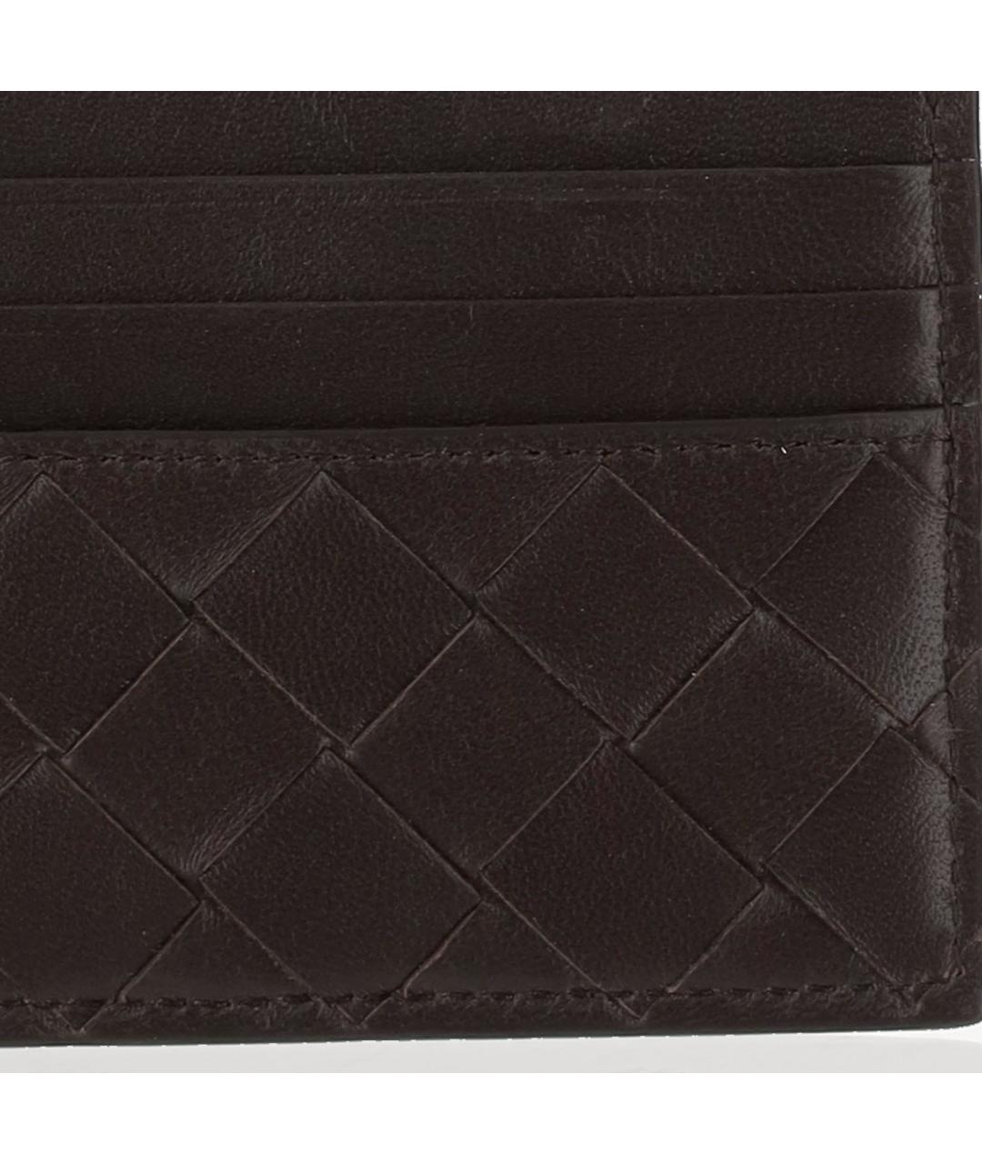 BOTTEGA VENETA Коричневый кожаный кардхолдер, фото 3