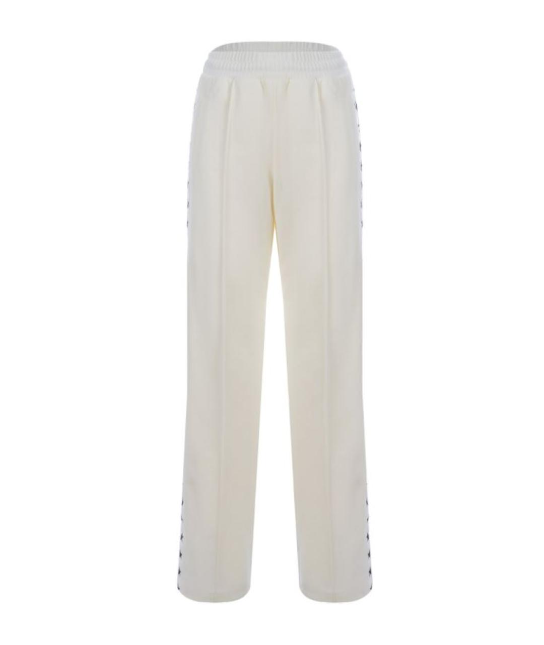 GOLDEN GOOSE DELUXE BRAND Белые полиэстеровые повседневные брюки, фото 1