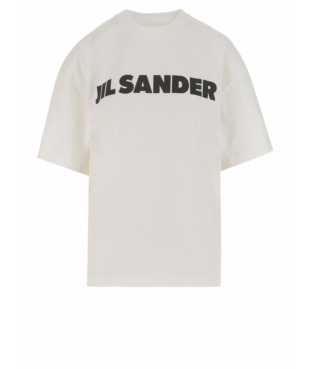 JIL SANDER Белая хлопковая футболка, фото 1