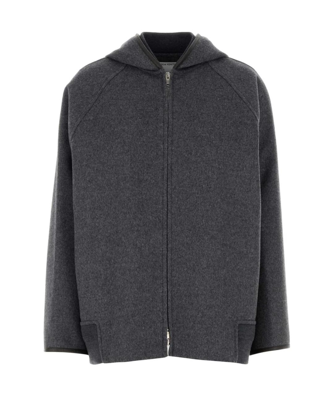 BOTTEGA VENETA Серая шерстяная куртка, фото 1