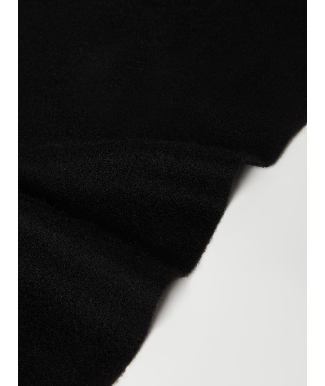 MAX MARA Черный шарф, фото 4
