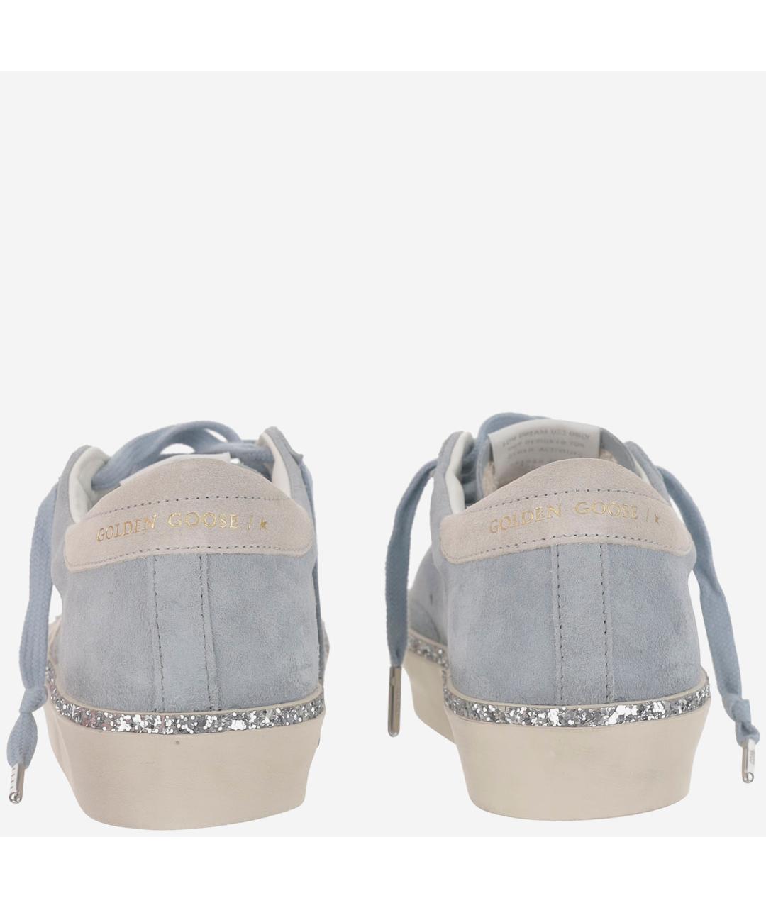 GOLDEN GOOSE DELUXE BRAND Голубые замшевые кеды, фото 4