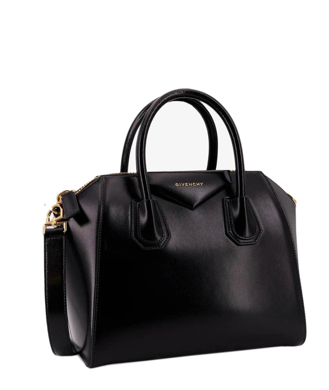GIVENCHY Черная кожаная сумка с короткими ручками, фото 3