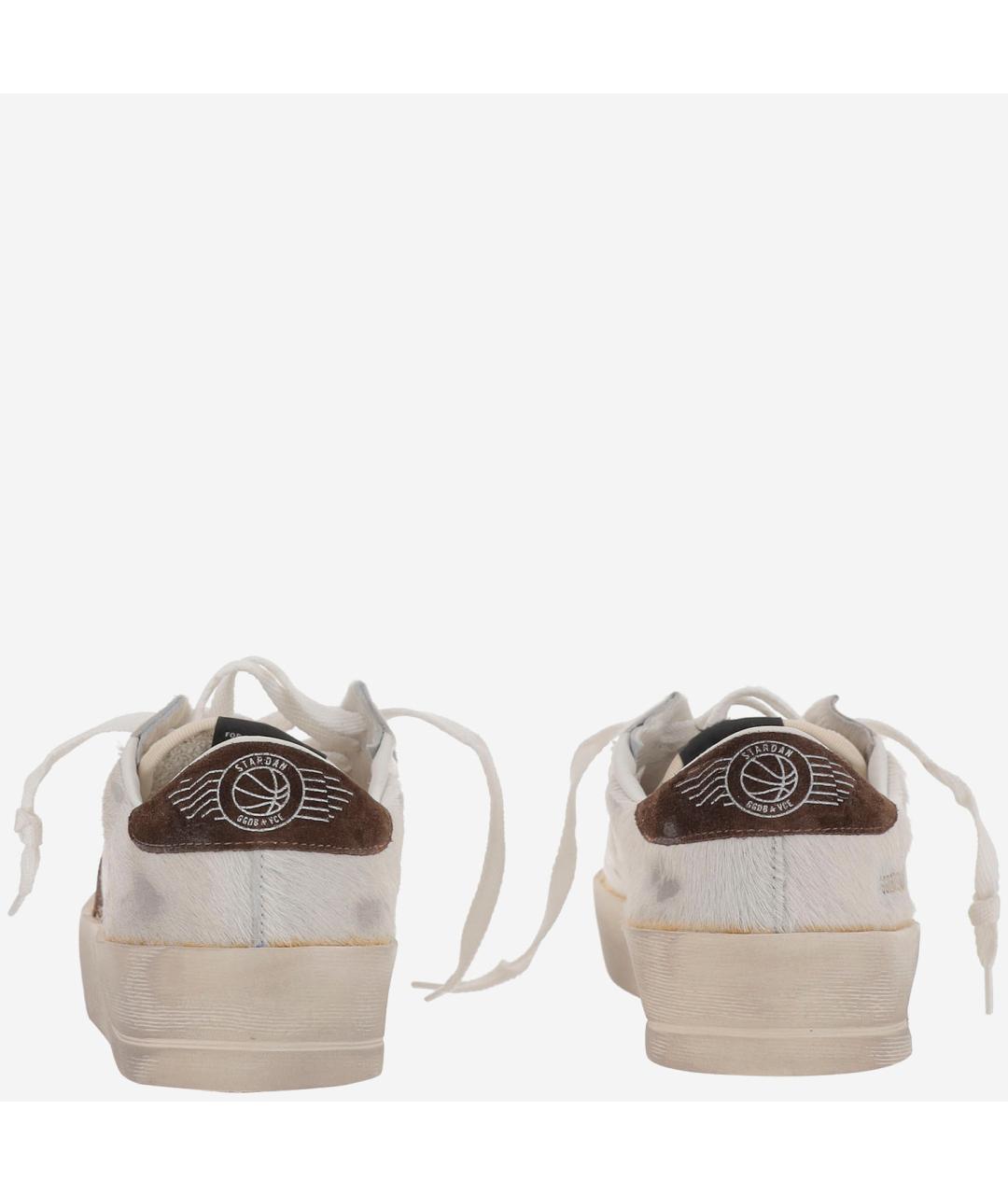 GOLDEN GOOSE DELUXE BRAND Белые кожаные низкие кроссовки / кеды, фото 4