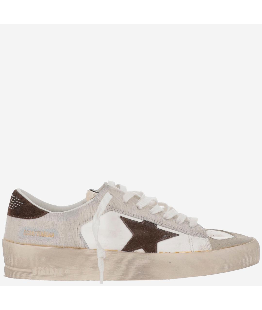 GOLDEN GOOSE DELUXE BRAND Белые кожаные низкие кроссовки / кеды, фото 6