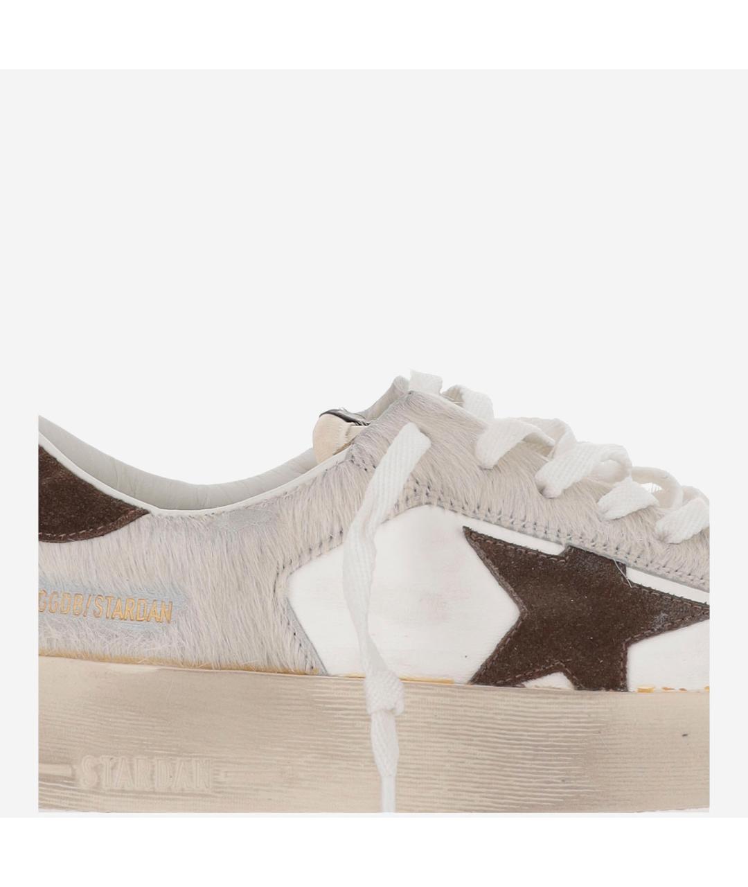 GOLDEN GOOSE DELUXE BRAND Белые кожаные низкие кроссовки / кеды, фото 2